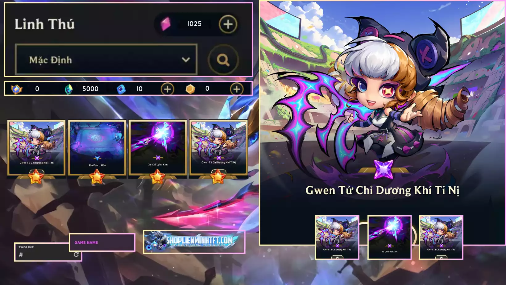 COMBO GWEN TỬ CHỈ DƯƠNG KHÍ  + CHƯỞNG